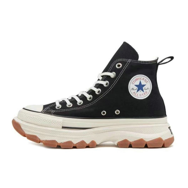 NB 15 - Converse Chuck taylor All Star 100 Trekwave Hi 防滑厚底 高幫帆布鞋 男女同款 黑白