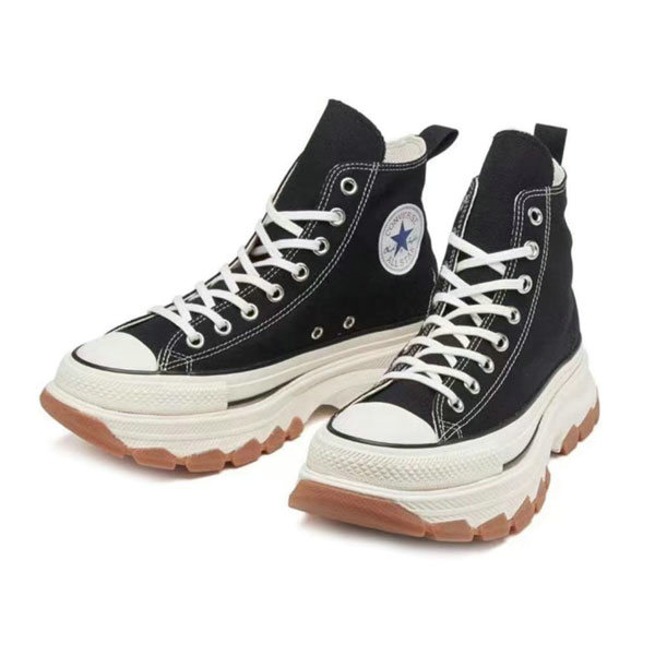 NB3 15 - Converse Chuck taylor All Star 100 Trekwave Hi 防滑厚底 高幫帆布鞋 男女同款 黑白